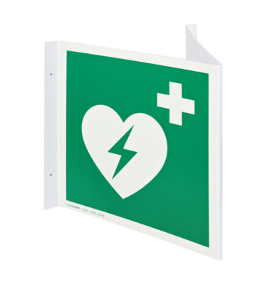 Defibrillator Nasenwinkelschild